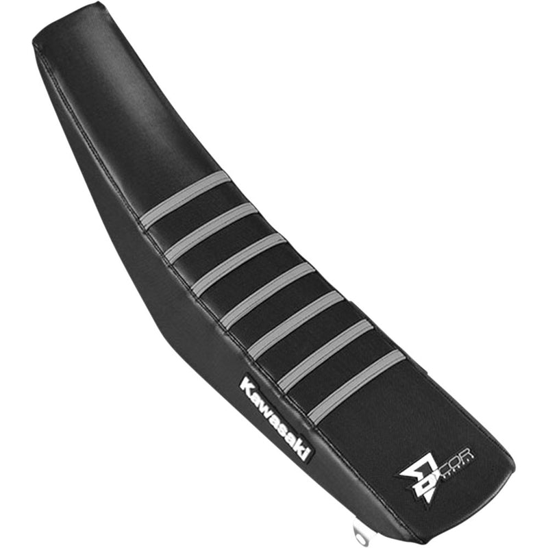 D'Cor Visuals Seat Cover - Black/Gray - KL/X '00-'25 30-20-082