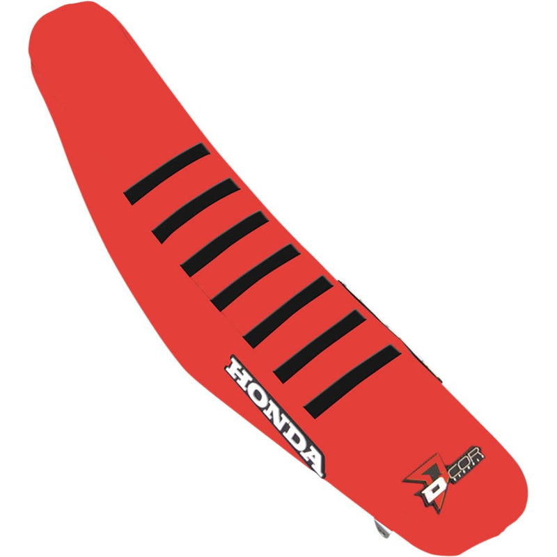 D'Cor Visuals Seat Cover - Red/Black - CRF '21-'25 30-10-505