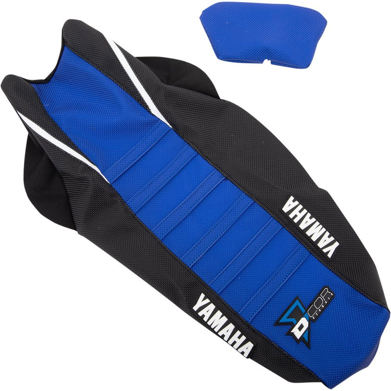 D'Cor Visuals Seat Cover - Black/Blue - YZ250F/450F '18-'23 30-50-483