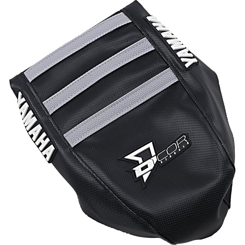 D'Cor Visuals Seat Cover - Black/Gray - YZ '02-'21 30-50-134