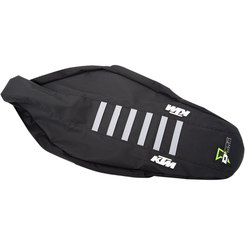 D'Cor Visuals Seat Cover - Black/Gray - SX/F '18-'22 30-30-305