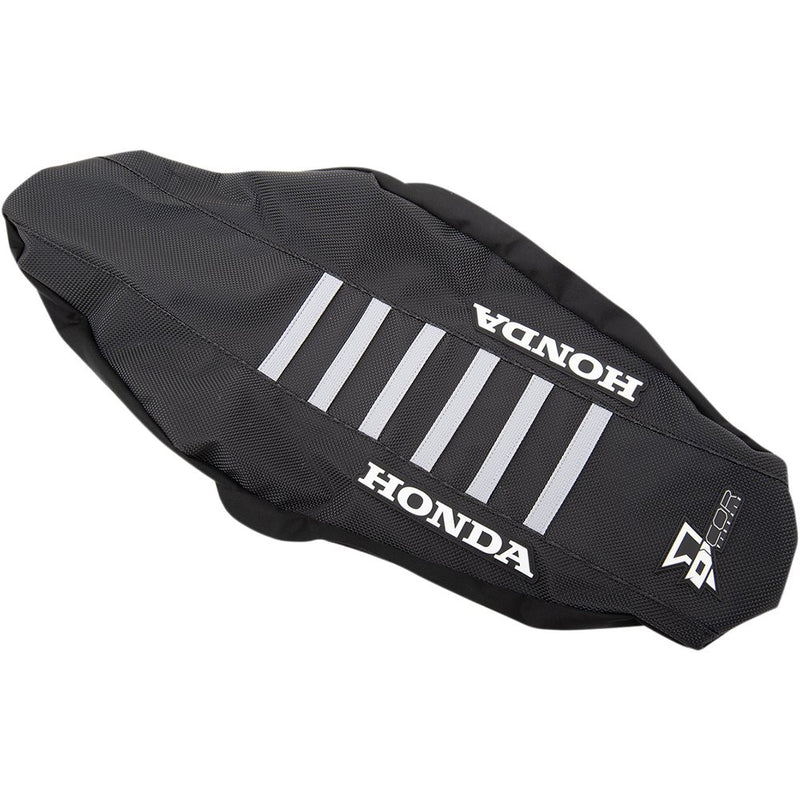 D'Cor Visuals Seat Cover - Black/Gray - CRF '17-'21 30-10-477