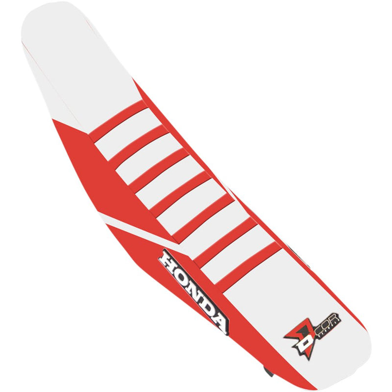 D'Cor Visuals Seat Cover - Red/Black - CRF '17-'21 30-10-476