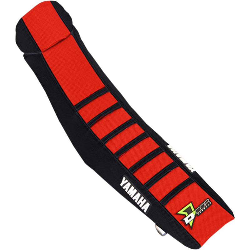 D'Cor Visuals Seat Cover - Black/Red - YZ250F/450F '14-'18 30-50-459