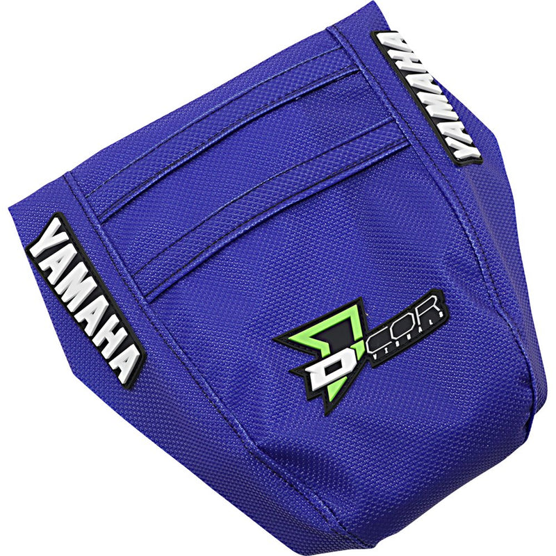 D'Cor Visuals Seat Cover - Black/Green/Blue - YZ '02-'21 30-50-132