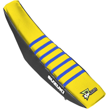 D'COR VISUALS Seat Cover - Black/Yellow/Blue - RMZ250/450 '04-'18 30-40-454