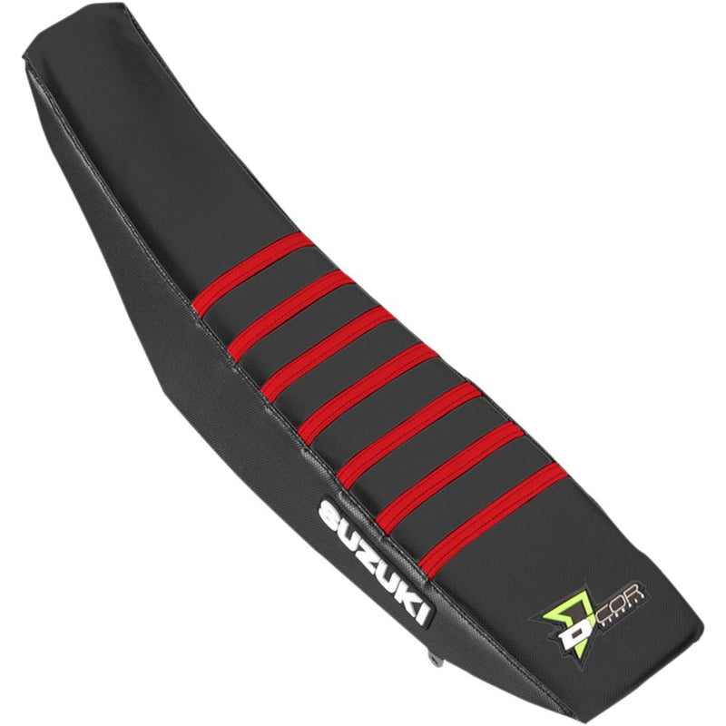 D'Cor Visuals Seat Cover - Black/Red - RMZ250/450 '04-'18 30-40-453