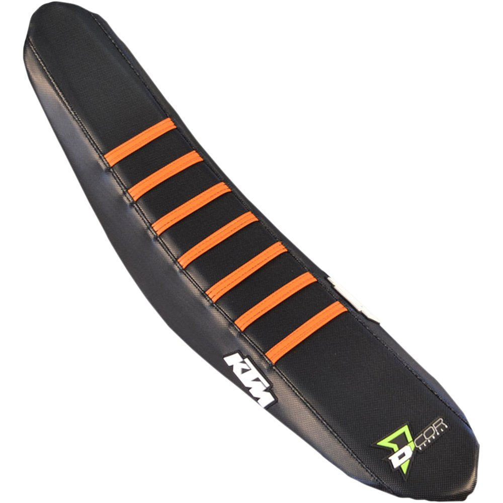 D'COR VISUALS Seat Cover - Black/Orange - SX/F '18-'22 30-30-301