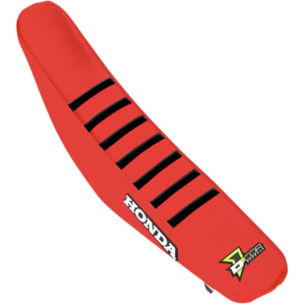 D'Cor Visuals Seat Cover - Red/Black - CRF '17-'21 30-10-458