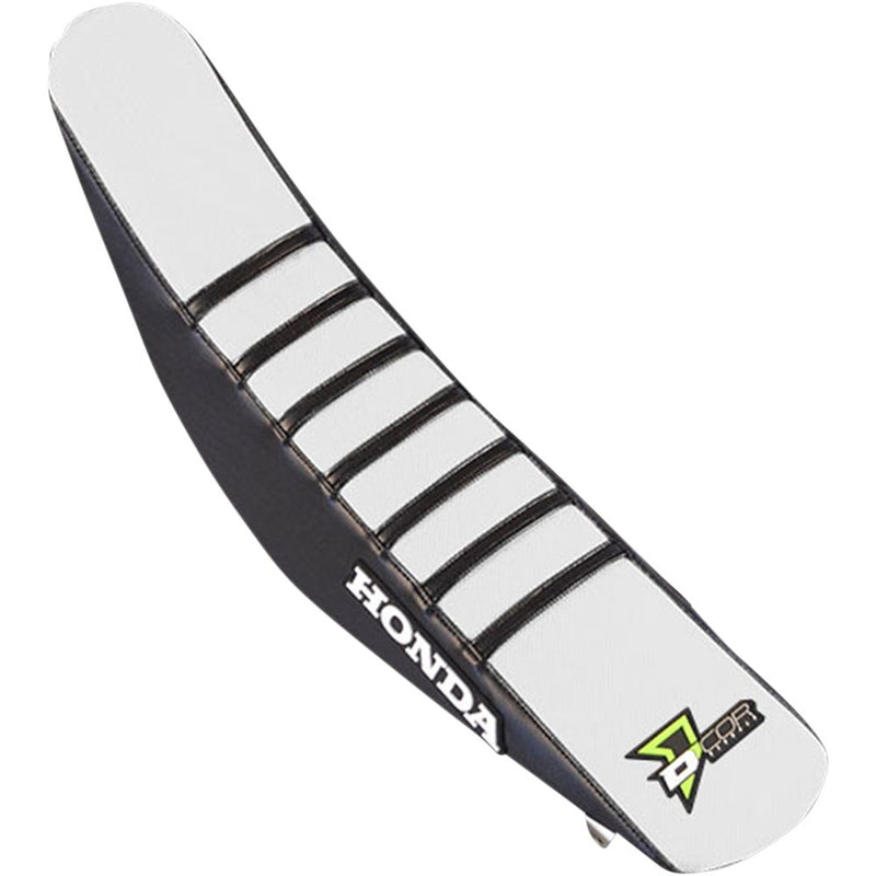 D'Cor Visuals Seat Cover - White/Black - CRF '13-'17 30-10-453