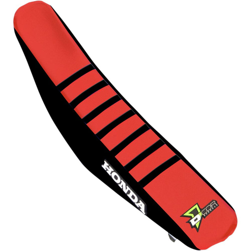 D'Cor Visuals Seat Cover - Red/Black - CRF '13-'17 30-10-452