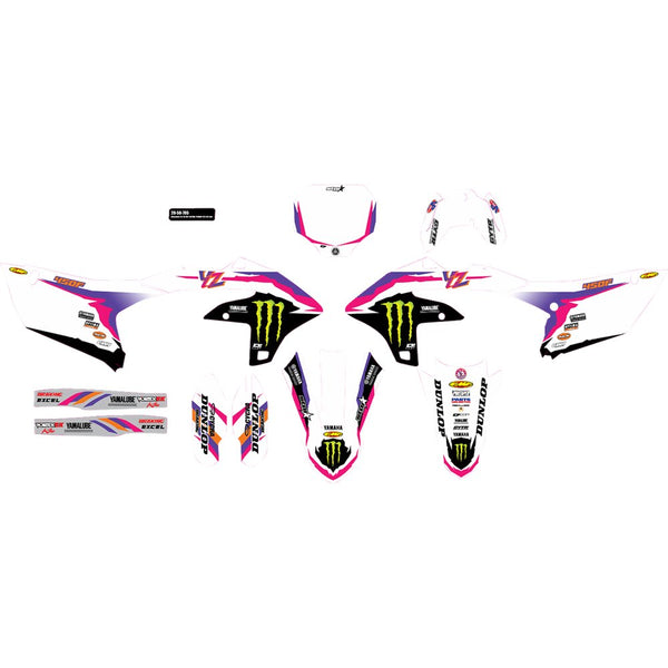 D'Cor Visuals Graphic Kit - '93 Monster Energy YZ Retro Star - YZ 450 F '23-'24 20-50-705