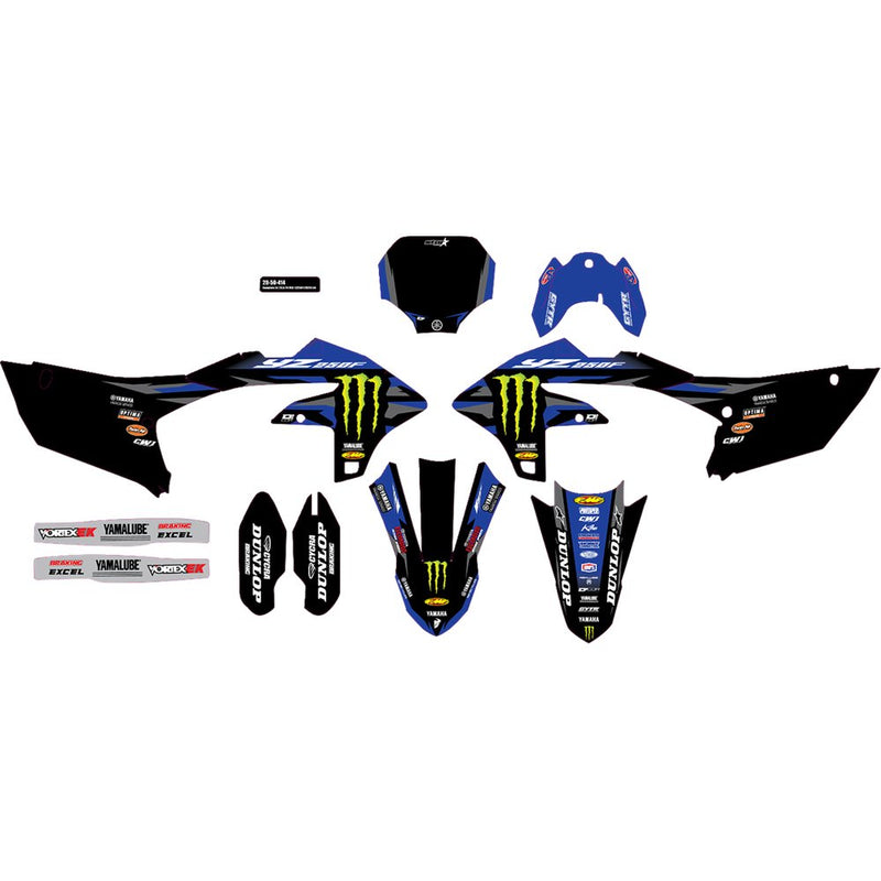 D'Cor Visuals Graphic Kit - '23.5/'24 Monster Energy Star - YZ 250 F 20-50-414