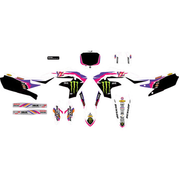D'COR VISUALS Graphic Kit - '93 Monster Energy YZ Retro Star - YZ 250 F 20-50-405