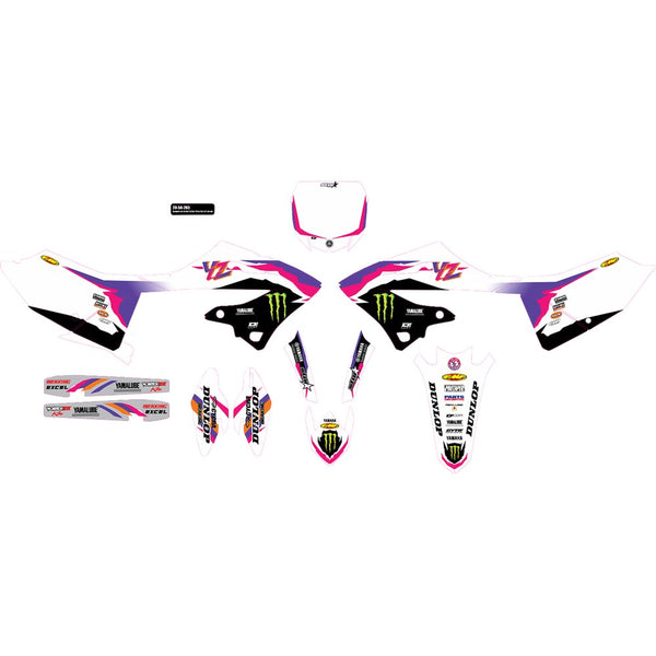 D'Cor Visuals Graphic Kit - '93 Monster Energy Retro - YZ 125/250 20-50-265
