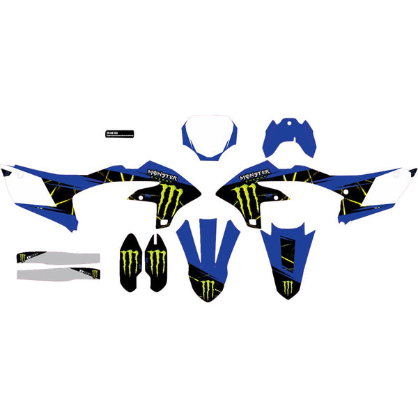 D'Cor Visuals Graphic Kit - Monster Energy Slash - YZ 250/450 F 20-50-135