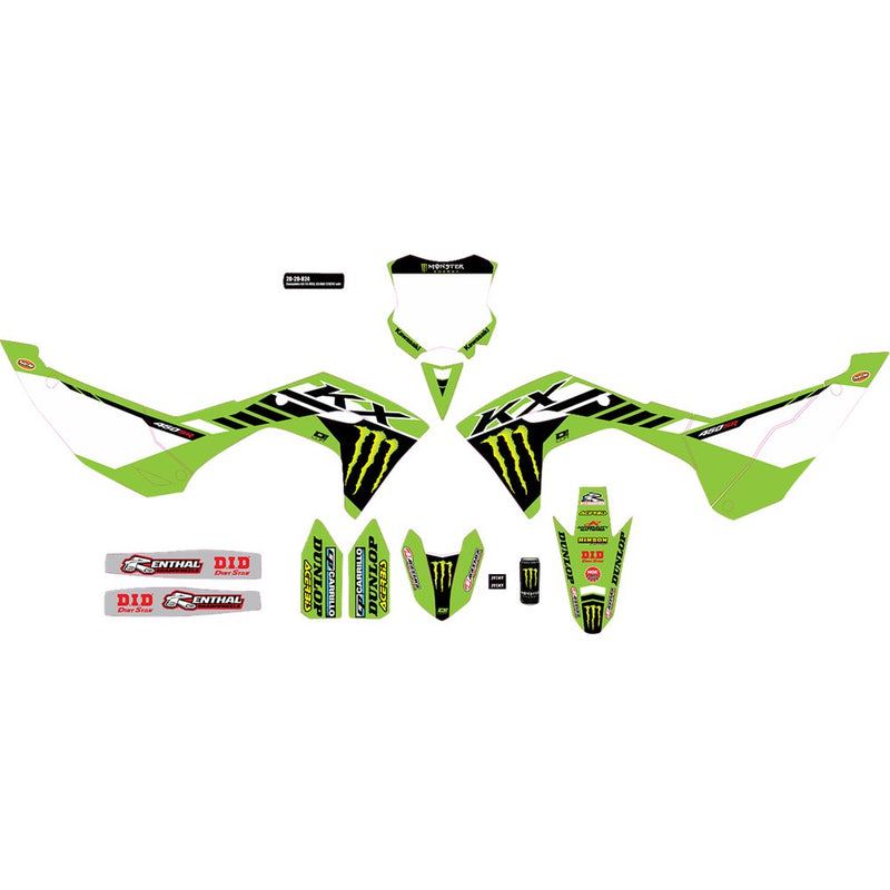 D'Cor Visuals Graphic Kit - Monster Energy - KX 450 '24-'25 20-20-824