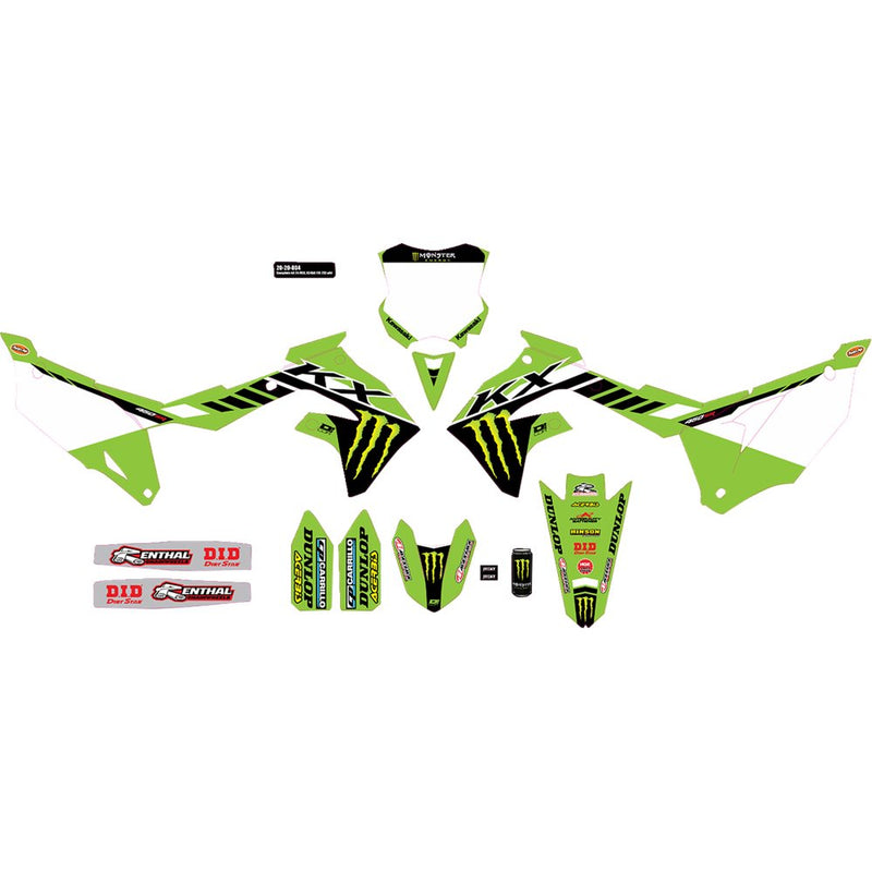 D'Cor Visuals Graphic Kit - '24 Monster Energy - KX 450 '19-'23 20-20-804