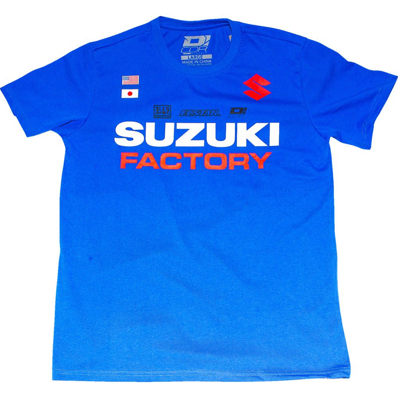 D'Cor Visuals Suzuki Factory T-Shirt - Blue - 2XL 80-128-5