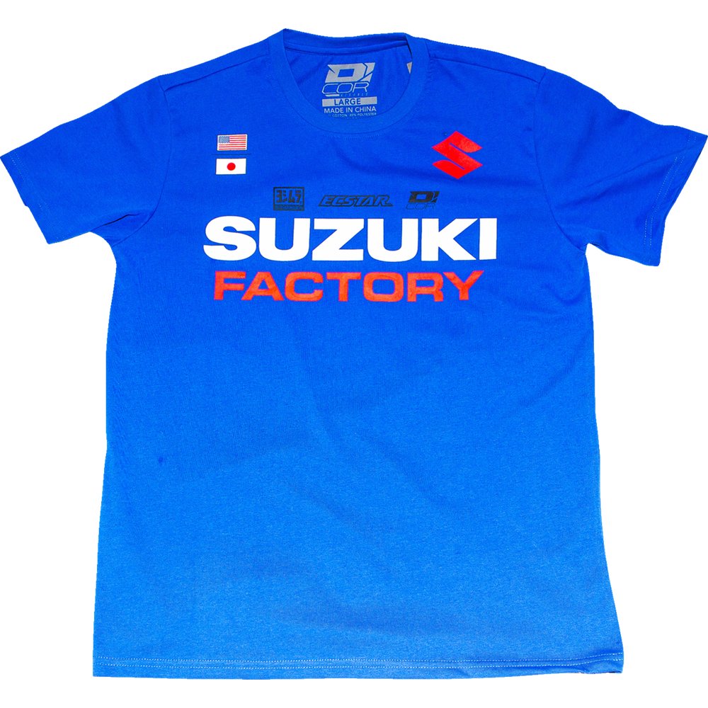 D'COR VISUALS Suzuki Factory T-Shirt - Blue - Medium 80-128-2