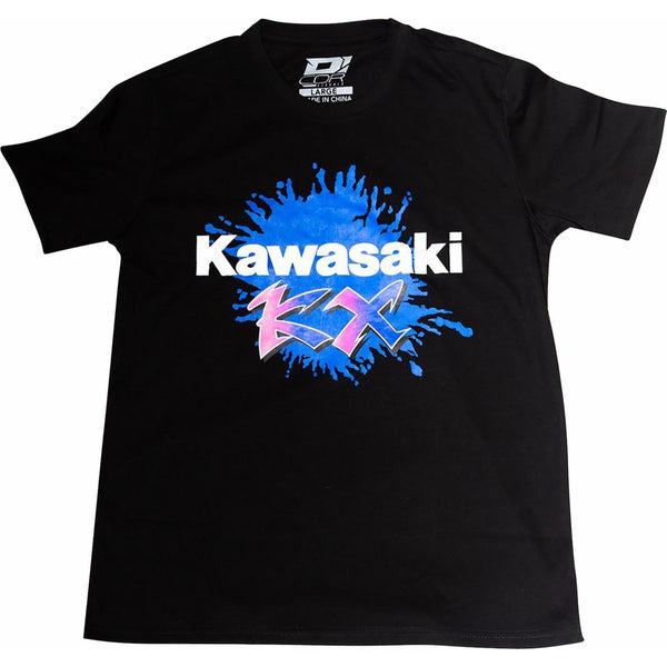 D'Cor Visuals Kawasaki Factory T-Shirt - Black - Large 80-127-3