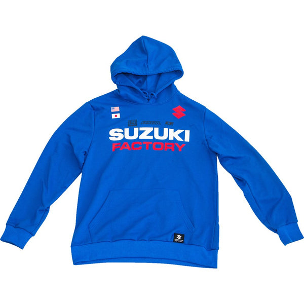 D'Cor Visuals Suzuki Factory Sweatshirt - Blue - XL 85-214-4