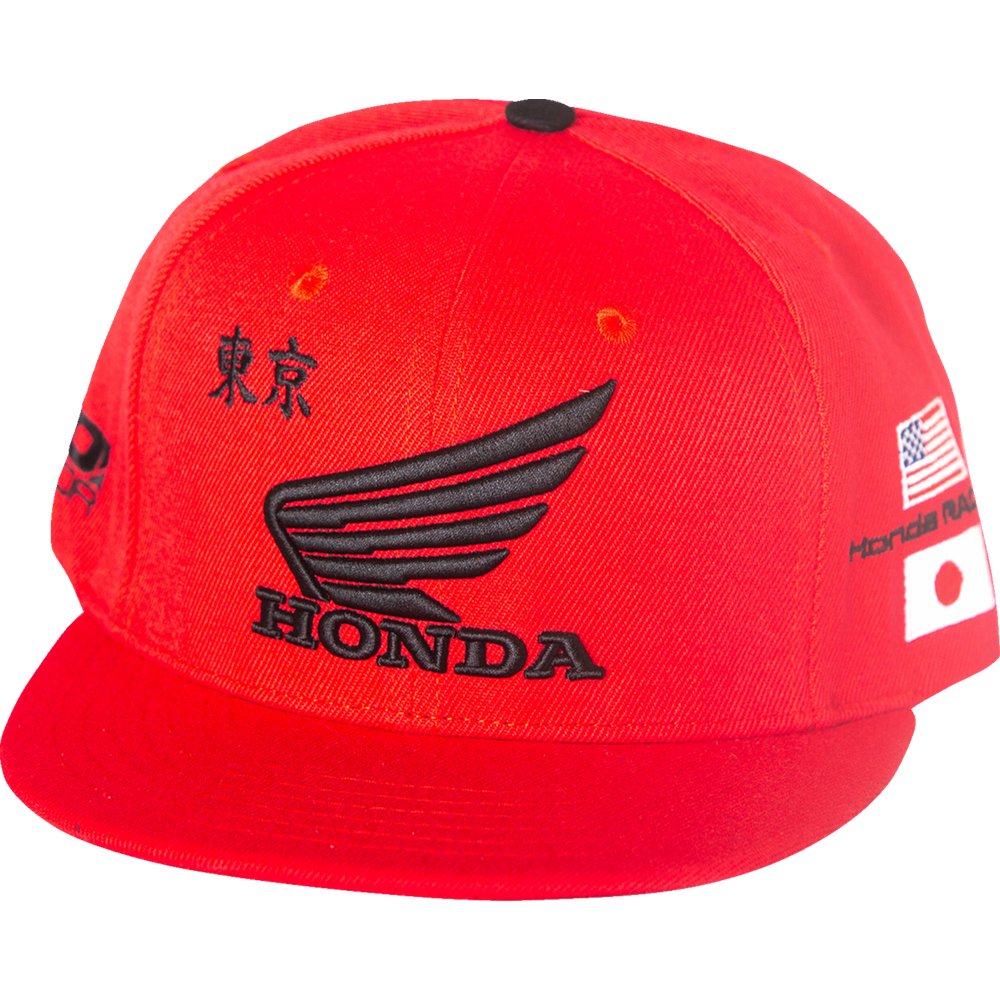 D'Cor Visuals Honda Factory Hat - Red - One Size 70-136-1