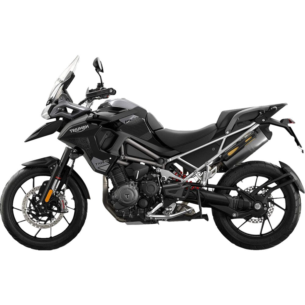 STOMPGRIP Traction Pad Tank Grips - Volcano - Black - Triumph 55-10-0060-7B