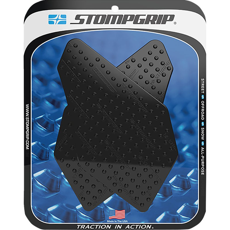 STOMPGRIP Traction Pad Tank Grips - Volcano - Black - Versys-X 300 55-10-0028-1B