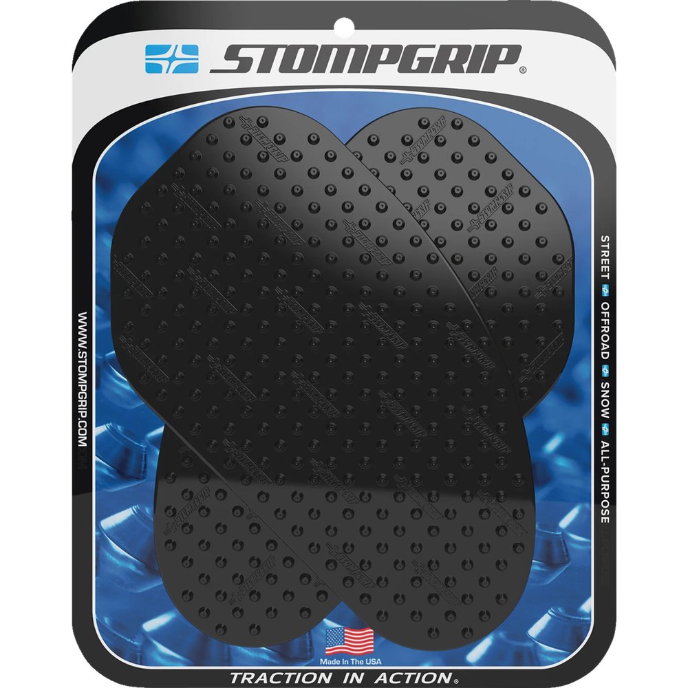 STOMPGRIP Traction Pad Tank Grips - Volcano - Black - XSR 900 50-10-0001B