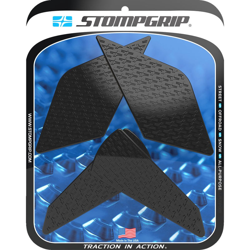 STOMPGRIP Traction Pad Tank Grips - Icon - Black - Ninja ZX-4RR 55-14-0204B