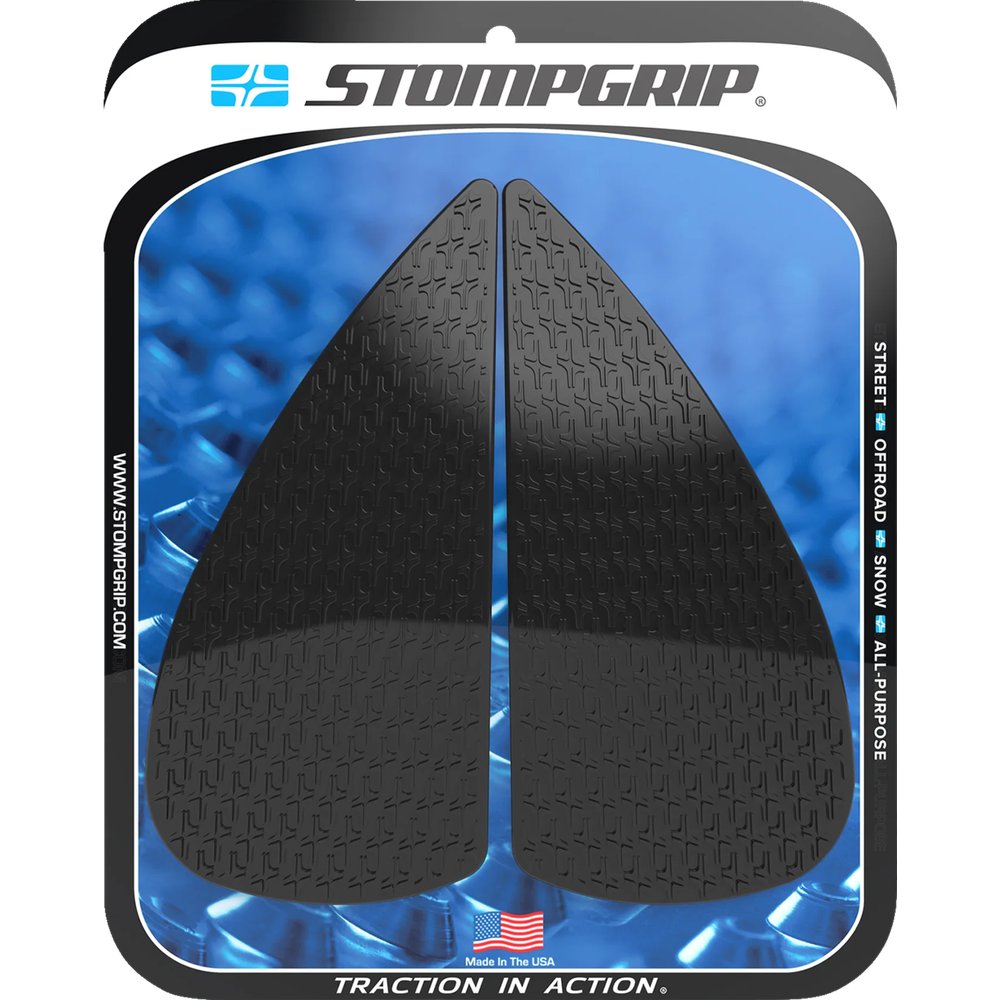 STOMPGRIP Traction Pad Tank Grips - Icon - Black - RC 8C 55-14-0197B