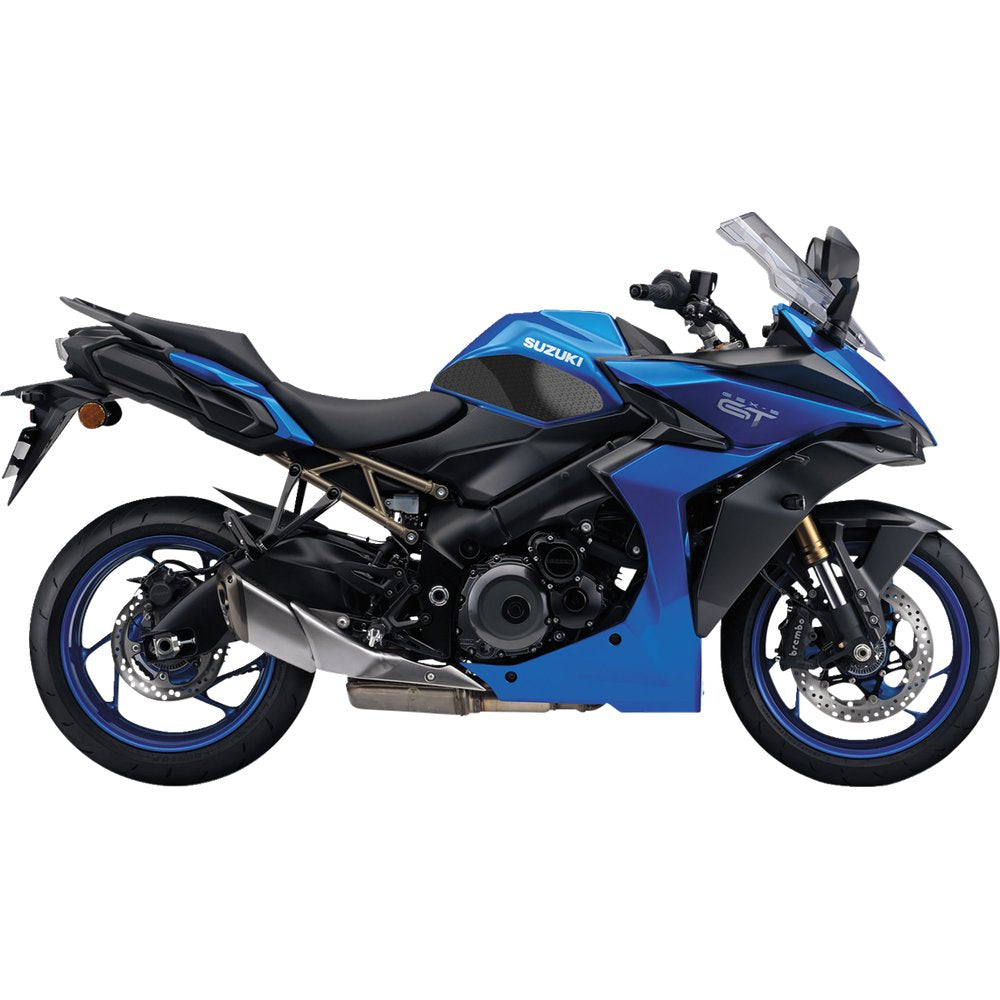 STOMPGRIP Traction Pad Tank Grips - Icon - Black - GSX-S 1000/GT 55-14-0188B