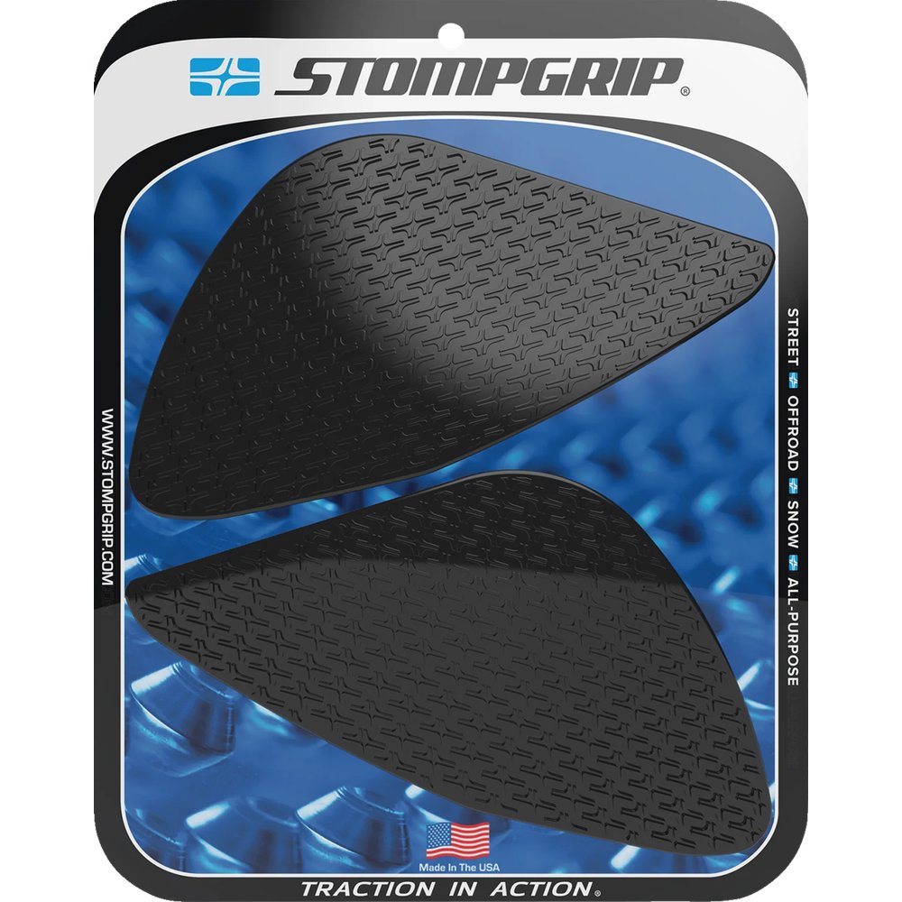 STOMPGRIP Traction Pad Tank Grips - Icon - Black - Speed Triple 1200RR/RS 55-14-0183-1B
