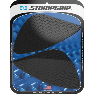 STOMPGRIP Traction Pad Tank Grips - Icon - Black - Speed Triple 1200RR/RS 55-14-0183-1B