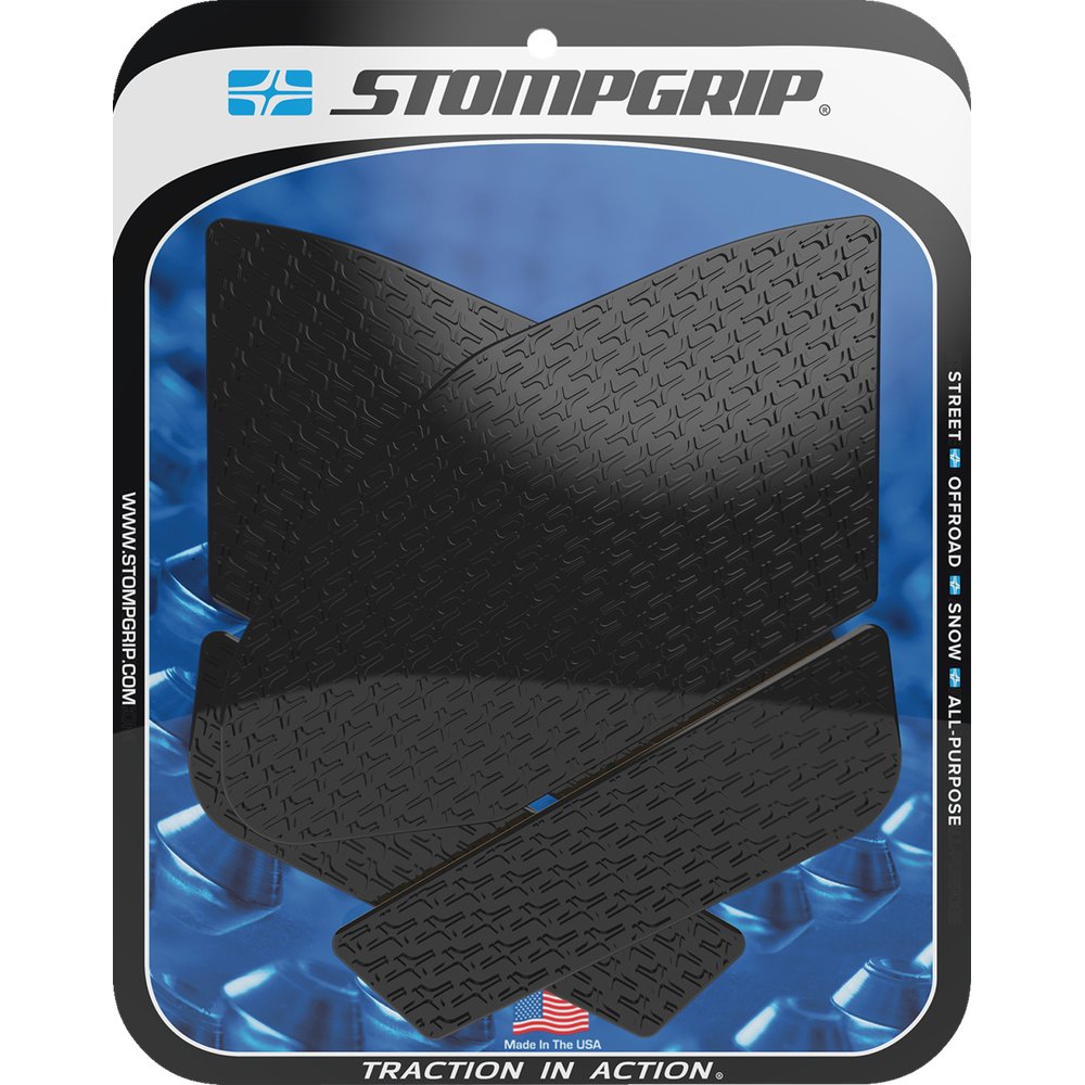 STOMPGRIP Traction Pad Tank Grips - Icon - Black - GSX-R 1000 55-14-0143B