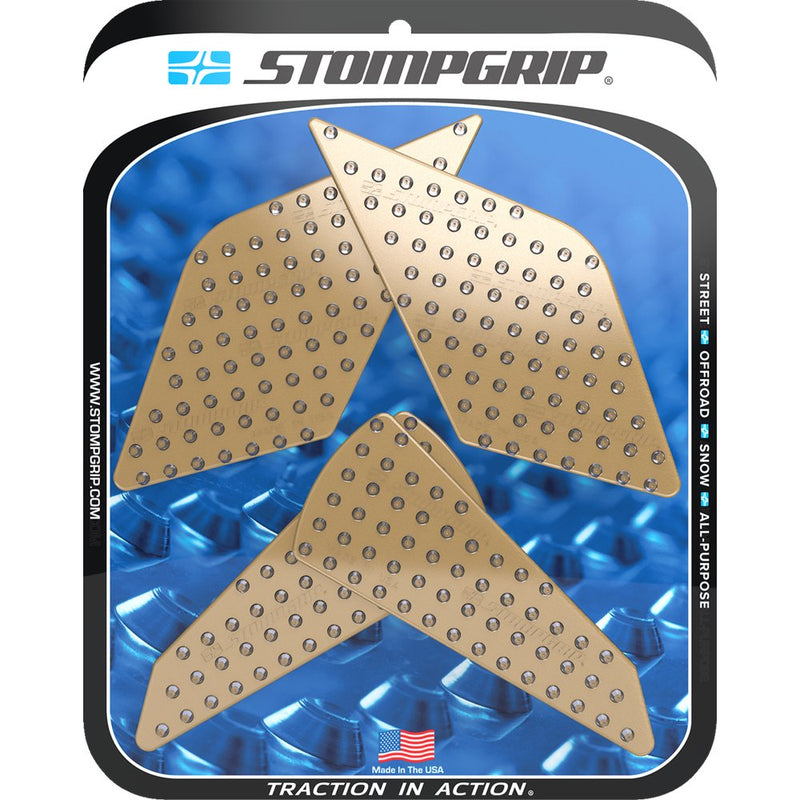 STOMPGRIP Traction Pad Tank Grips - Volcano - Clear - Ninja ZX-4R/RR 55-10-0204C