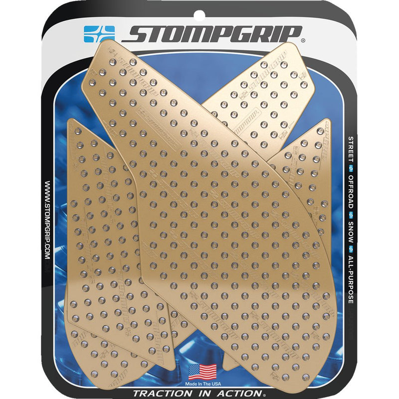 STOMPGRIP Traction Pad Tank Grips - Volcano - Clear - SV 650 55-10-0136C