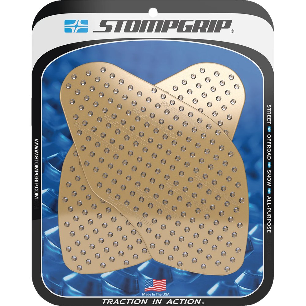 STOMPGRIP Traction Pad Tank Grips - Volcano - Clear - V-Strom 650 XT 55-10-0124-1C