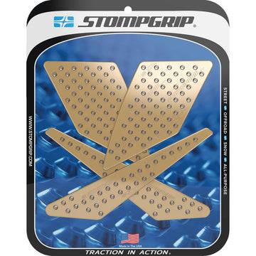 STOMPGRIP Traction Pad Tank Grips - Volcano - Clear - KLR 300/SM 55-10-0089-1C