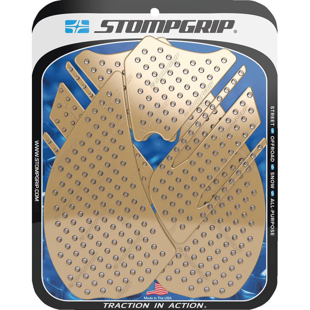 STOMPGRIP Traction Pad Tank Grips - Volcano - Clear - Ninja 14R 55-10-0042C