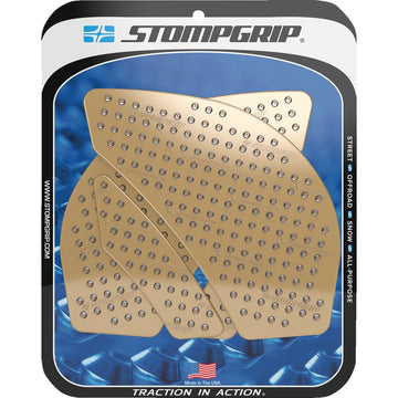STOMPGRIP Traction Pad Tank Grips - Volcano - Clear - Ninja ZX-6R 55-10-0037C