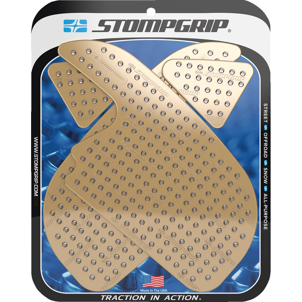 STOMPGRIP Traction Pad Tank Grips - Volcano - Clear - CBR600RR 55-10-0024C