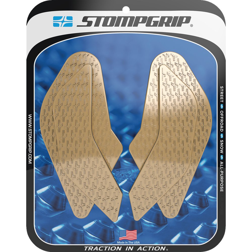 STOMPGRIP Traction Pad Tank Grips - Icon - Clear - GSX-8R/S 55-14-0210C