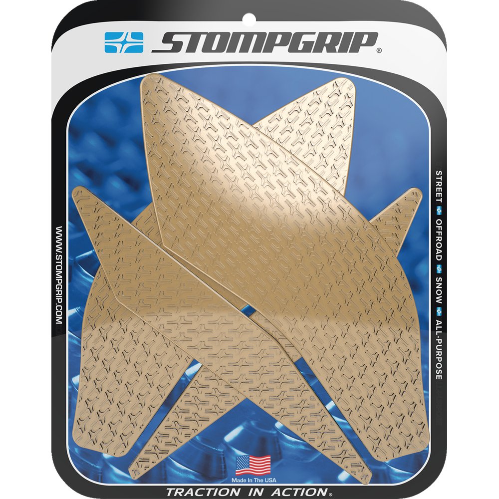 STOMPGRIP Traction Pad Tank Grips - Icon - Clear - YZF-R1 55-14-0099C
