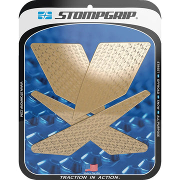STOMPGRIP Traction Pad Tank Grips - Icon - Clear - KLX 300/SM 55-14-0089-1C