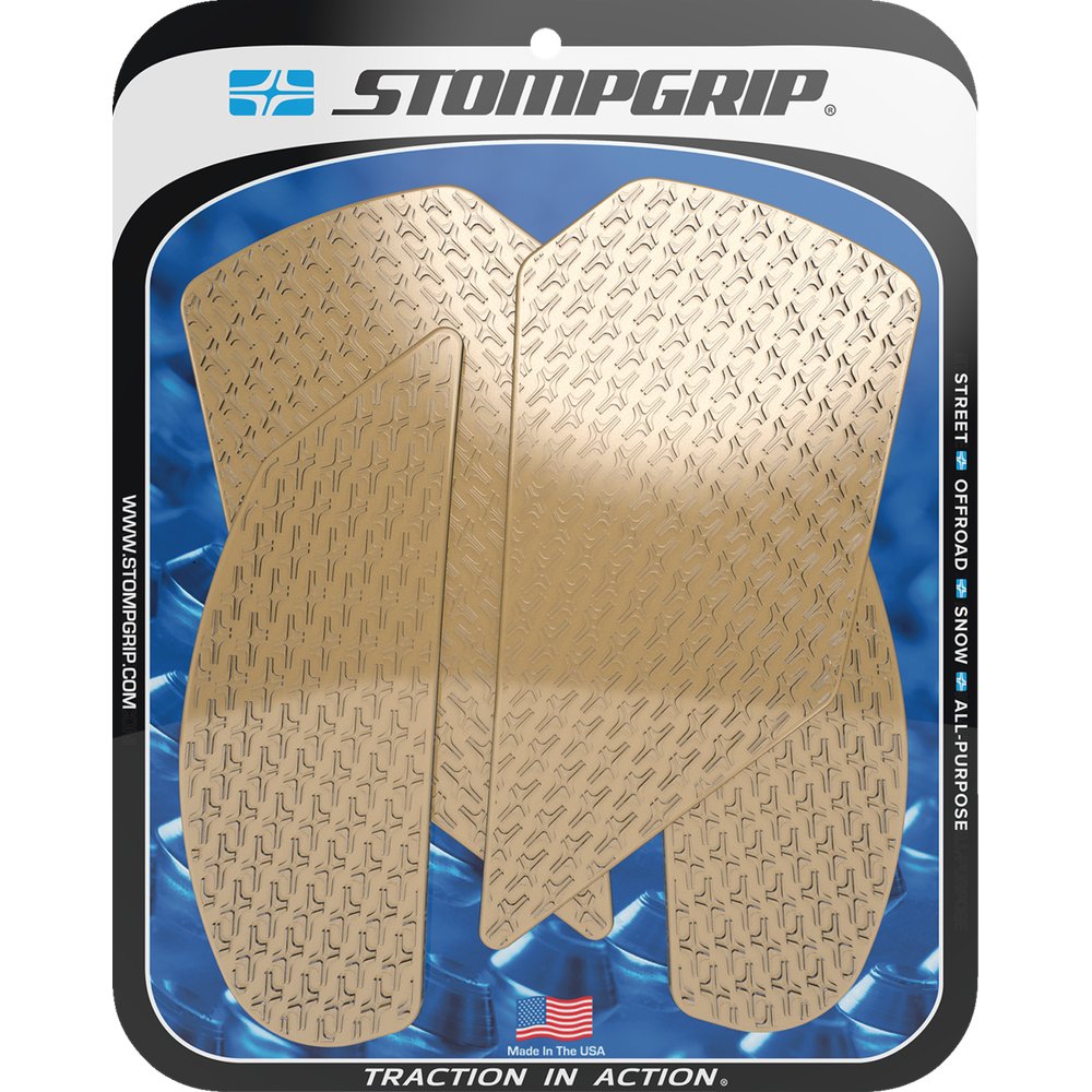 STOMPGRIP Traction Pad Tank Grips - Icon - Clear - Ninja ZX-10R 55-14-0040C