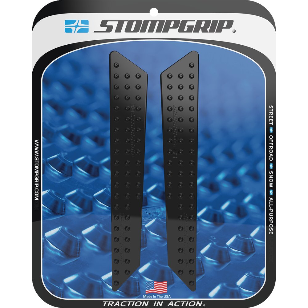 STOMPGRIP Traction Pad Tank Grips - Volcano - Black - Tiger 1200 Rally Explorer 55-10-0208B