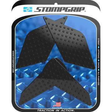 STOMPGRIP Traction Pad Tank Grips - Volcano - Black - Ninja ZX-4R/RR 55-10-0204B