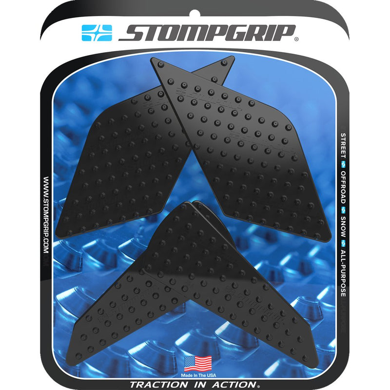 STOMPGRIP Traction Pad Tank Grips - Volcano - Black - Ninja ZX-4R/RR 55-10-0204B